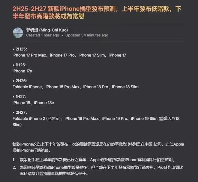 ne 发布时间要彻底变了！pg电子试玩终于iPho(图4)